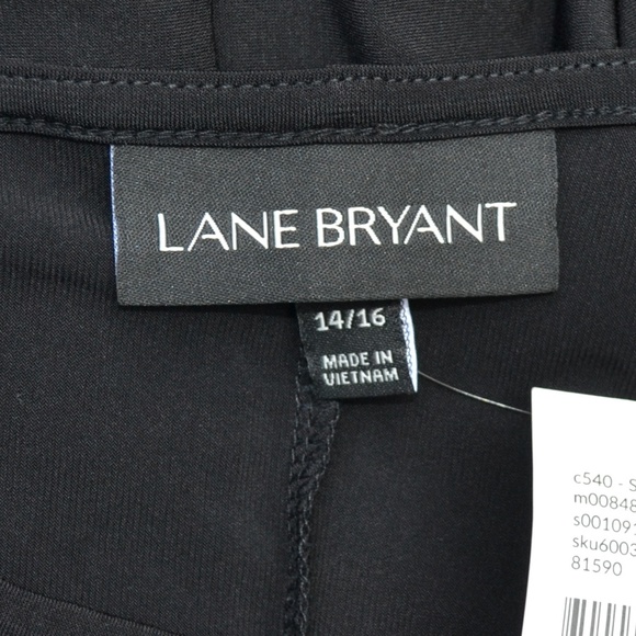 NWT Lane Bryant 14/16 Cage Front Black Maxi Dress - Picture 3 of 5